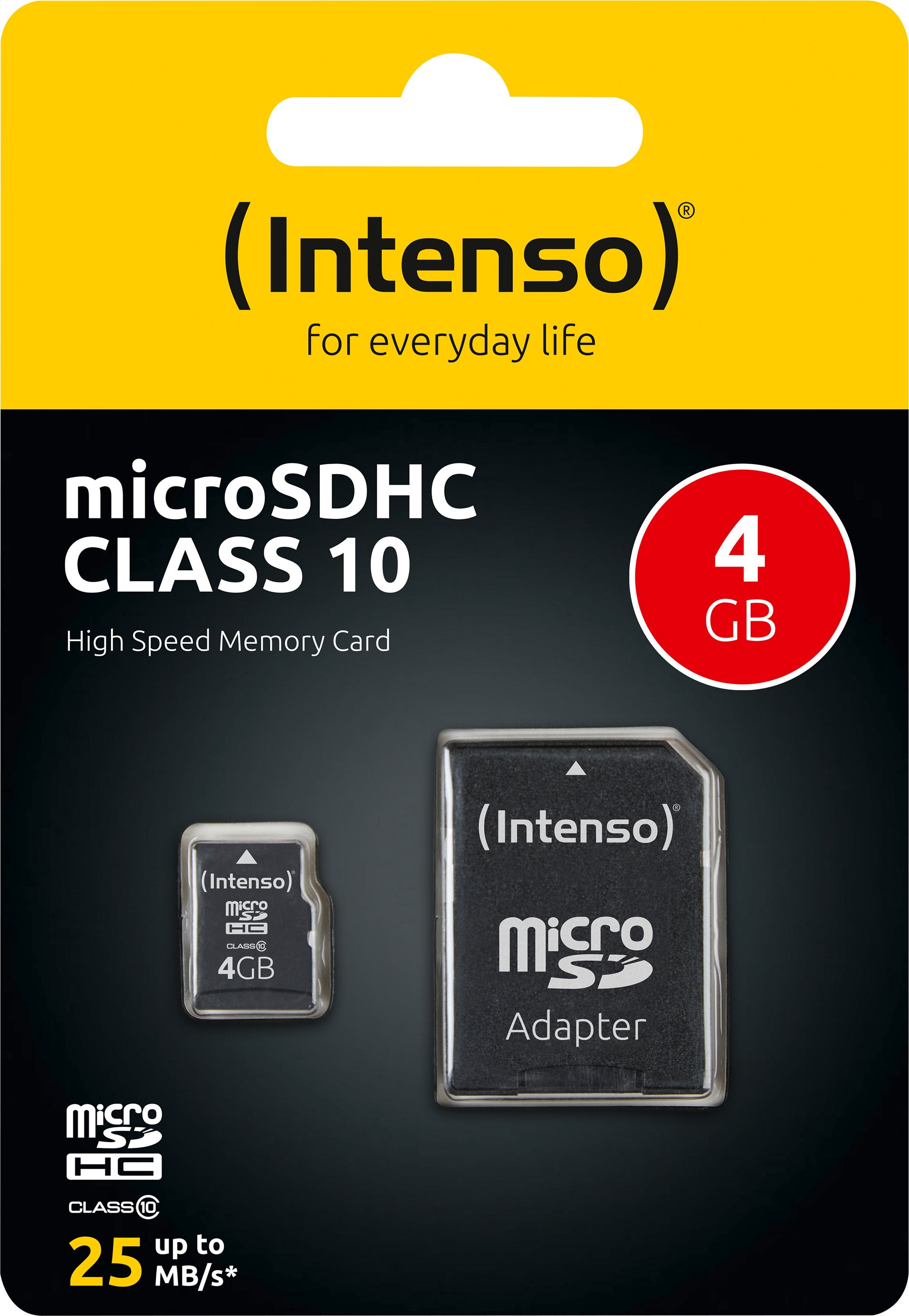 INTENSO microSDHC Card 4GB, Class 10