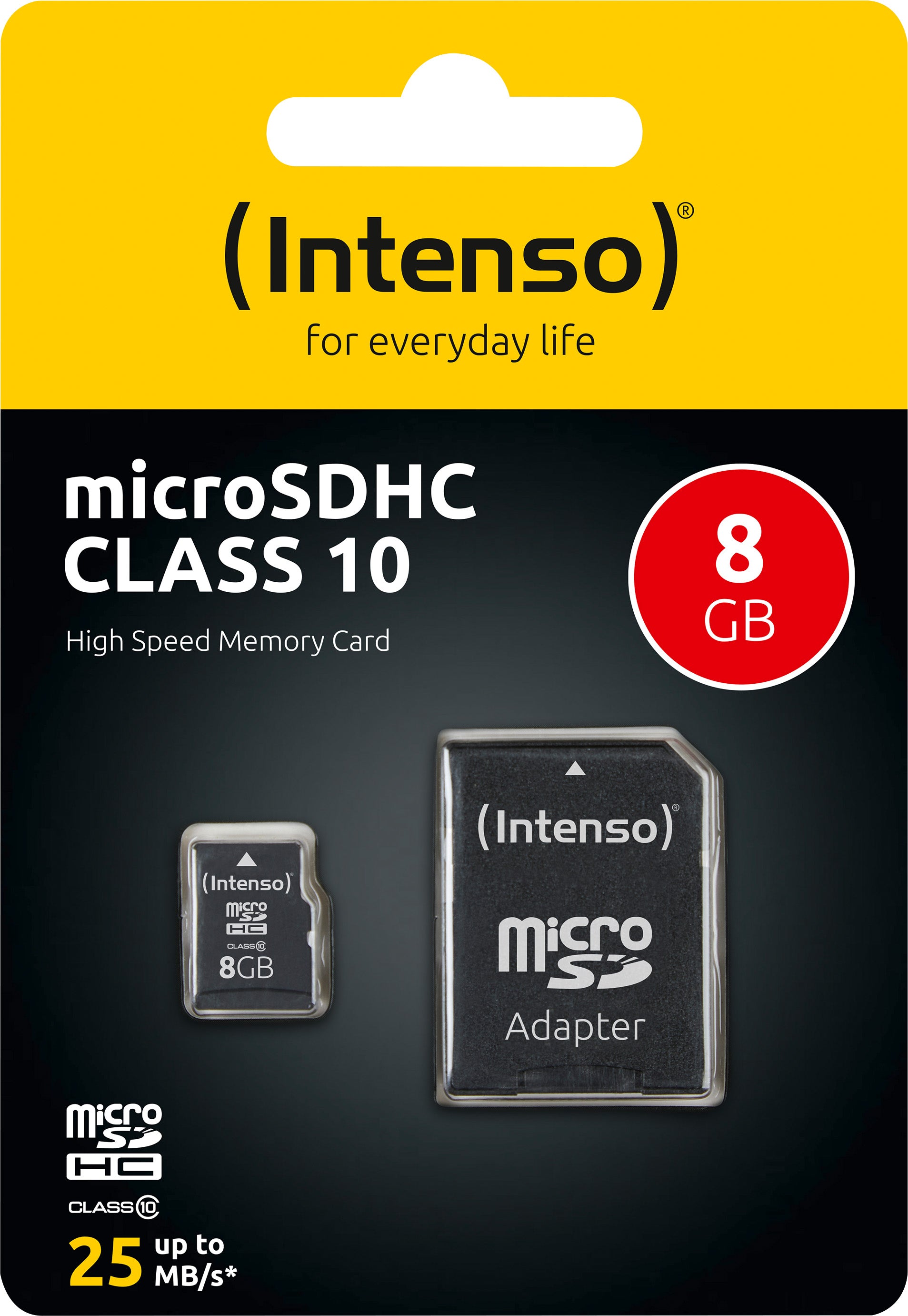 INTENSO microSDHC Card 8GB, Class 10