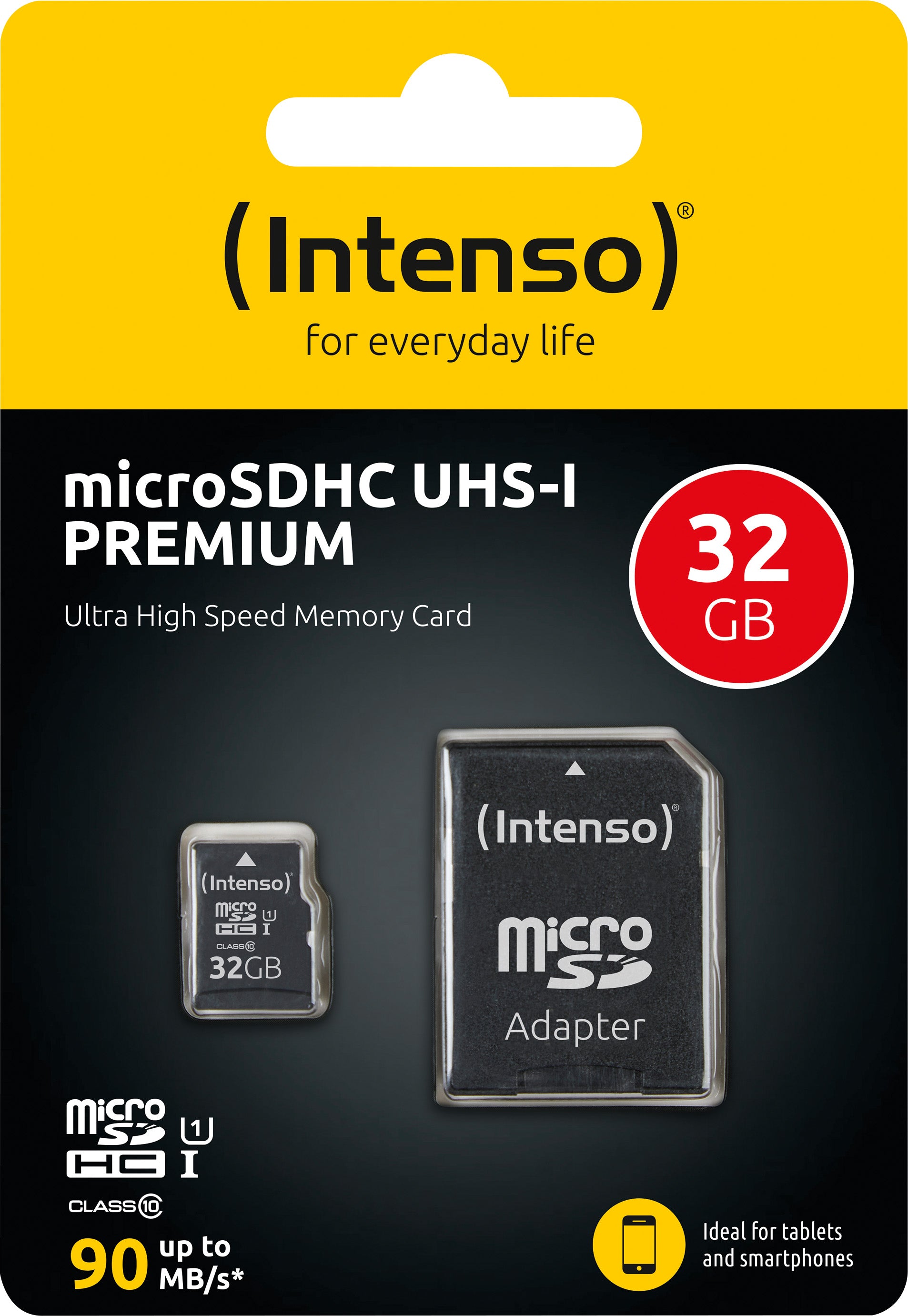 INTENSO microSDHC Card 32GB, Premium, Class 10, U1