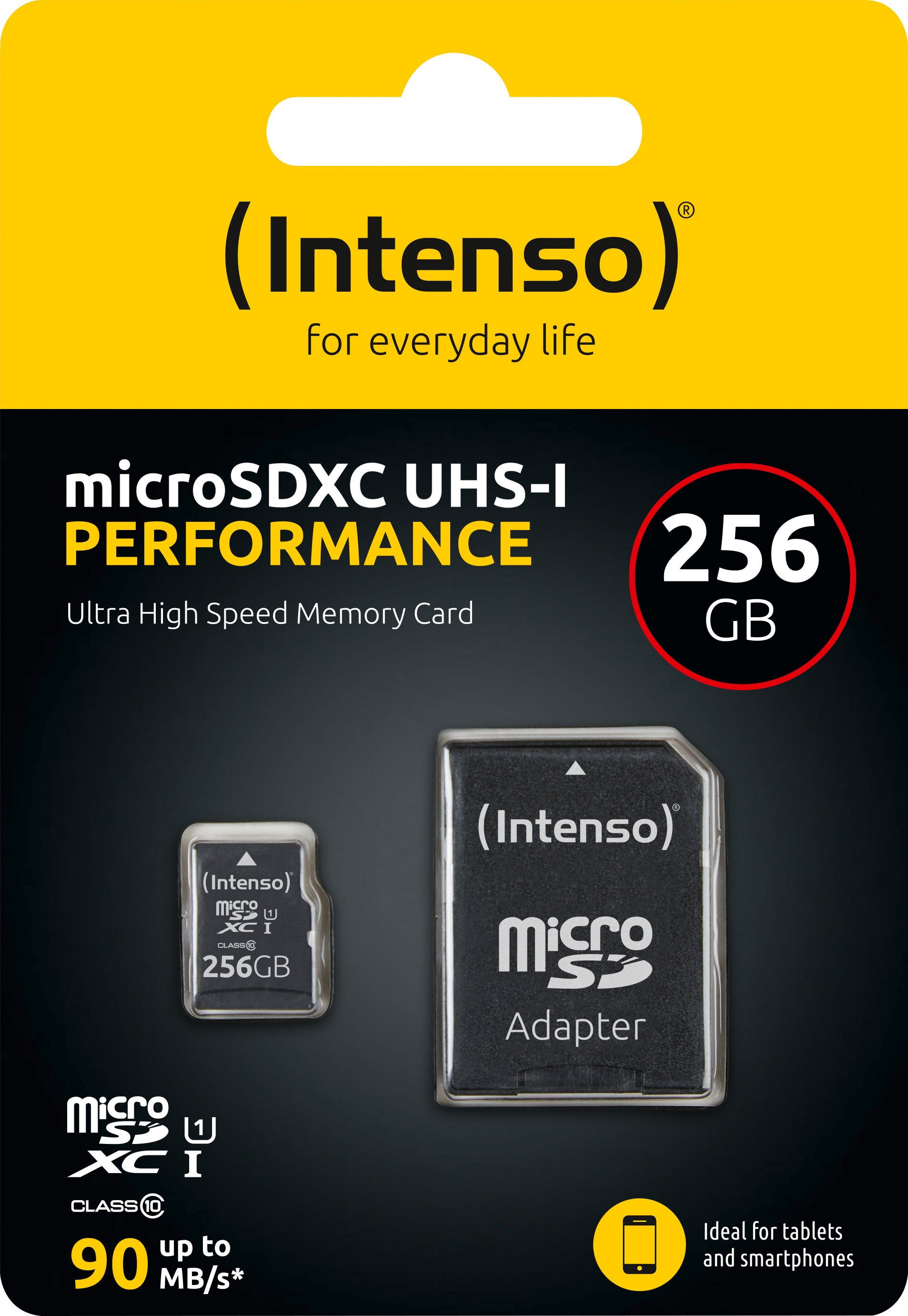 INTENSO microSDXC Card 256GB, Performance, Class 10, U1