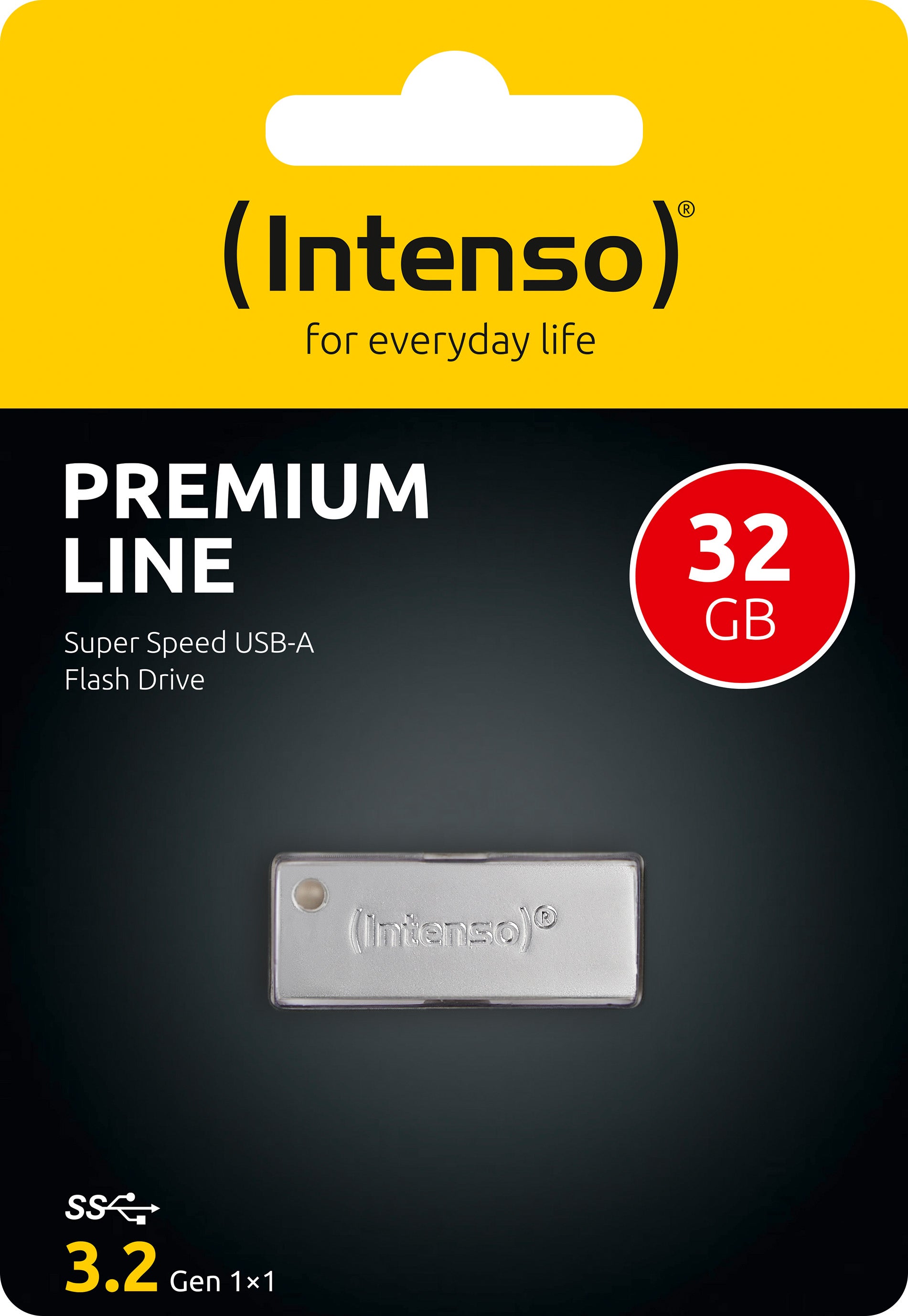 INTENSO USB 3.2 Stick 32GB, Premium Line, Metall, silber