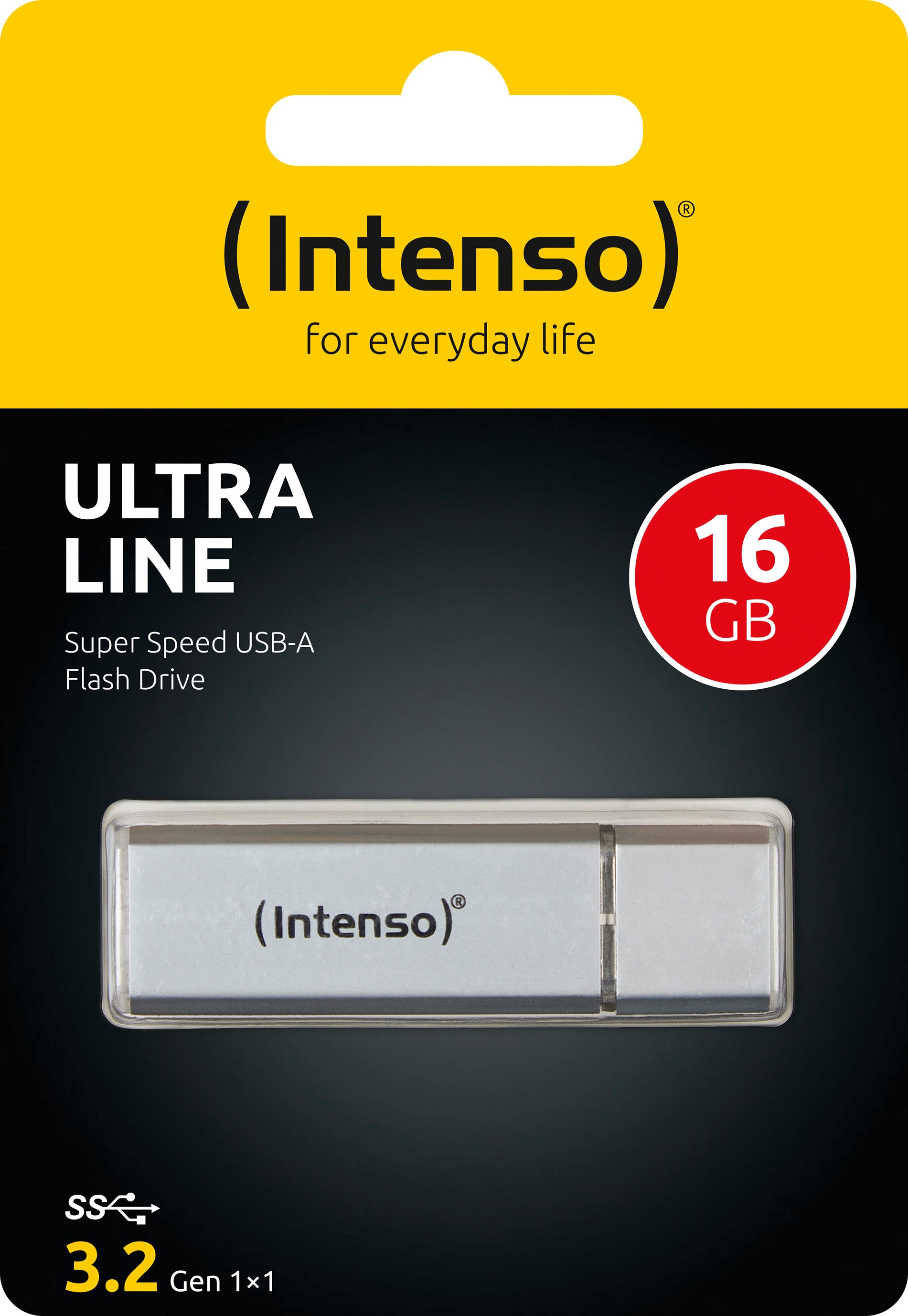 INTENSO USB 3.2 Stick 16GB, Ultra Line, silber