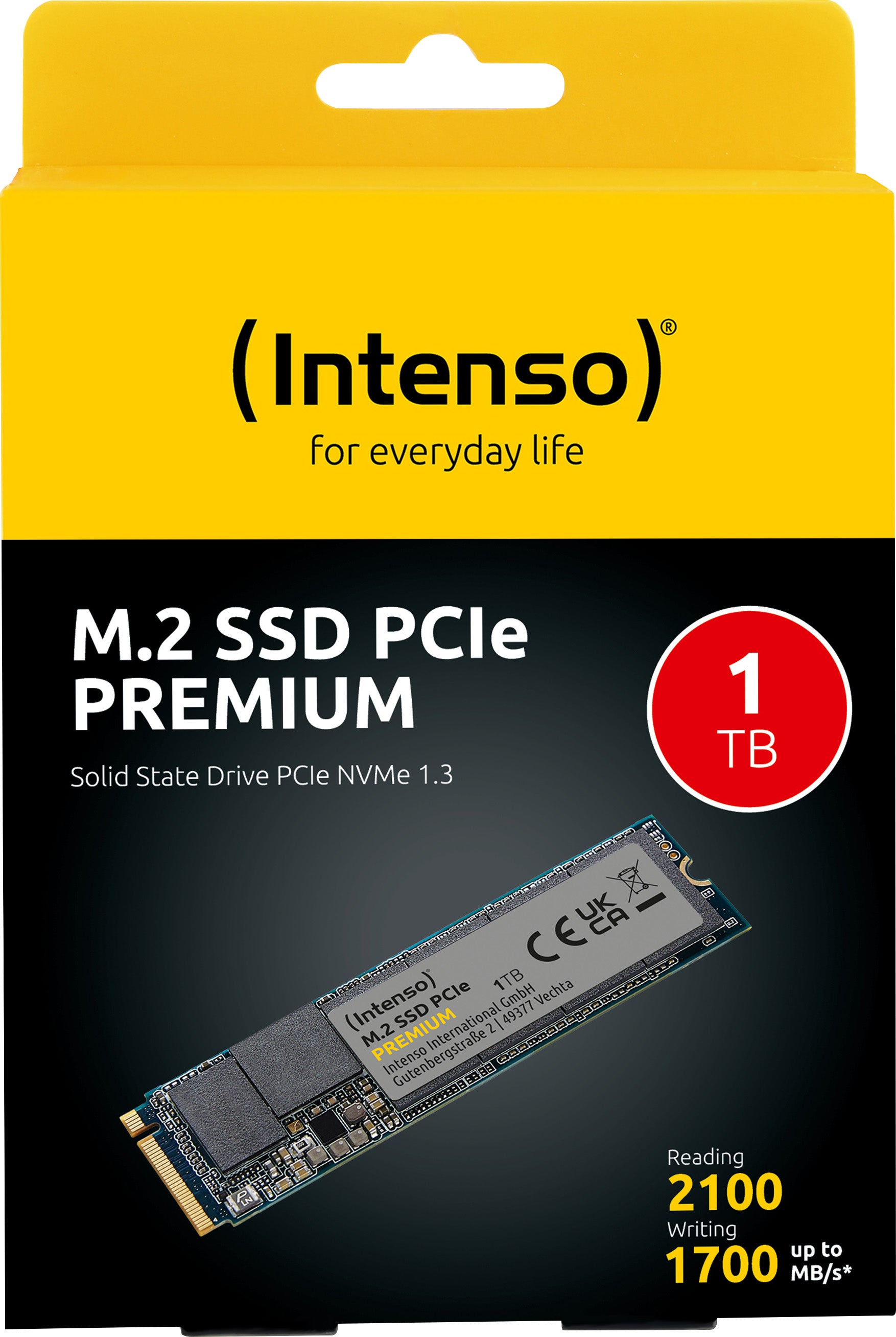 INTENSO SSD 1TB, PCIe 3.0, M.2 2280, NVMe, Premium