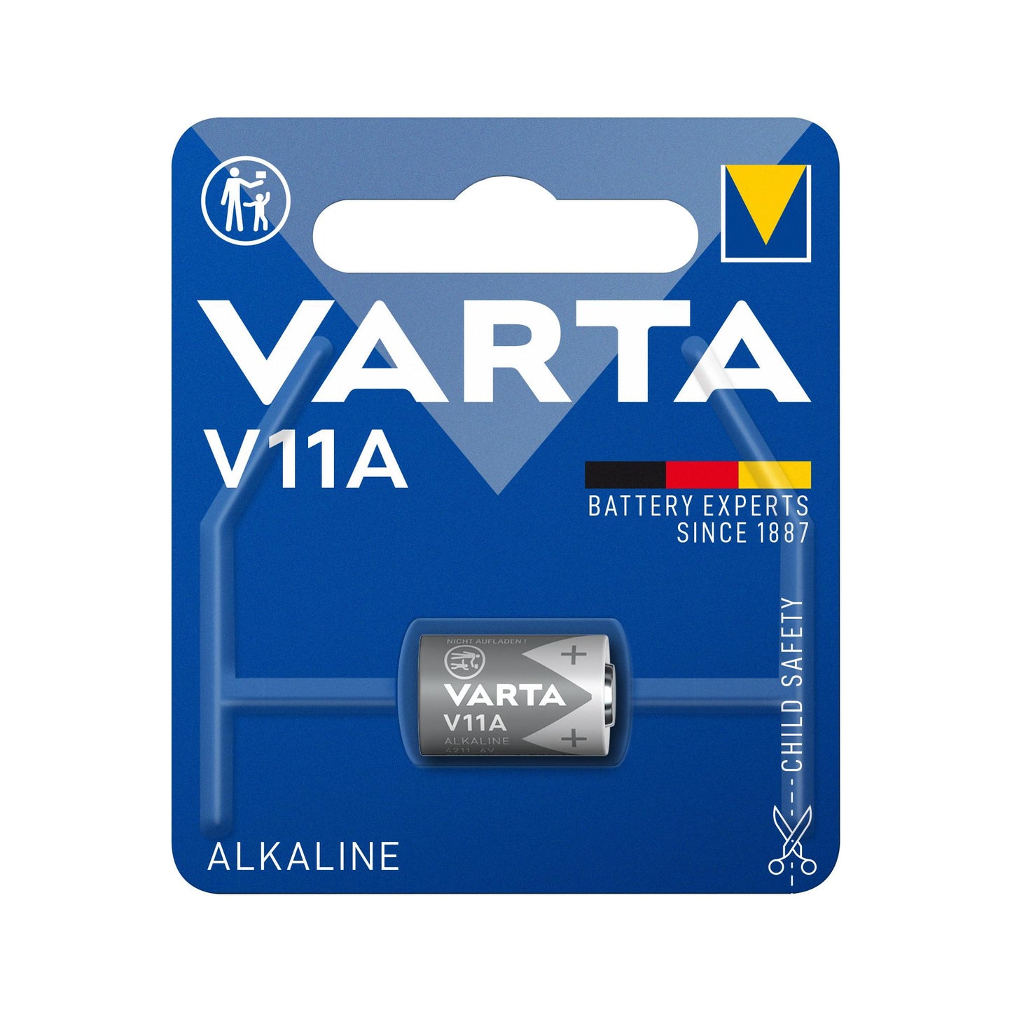VARTA Batterie Alkaline MN11, V11A, 6V Electronics, Retail Blister (1-Pack)