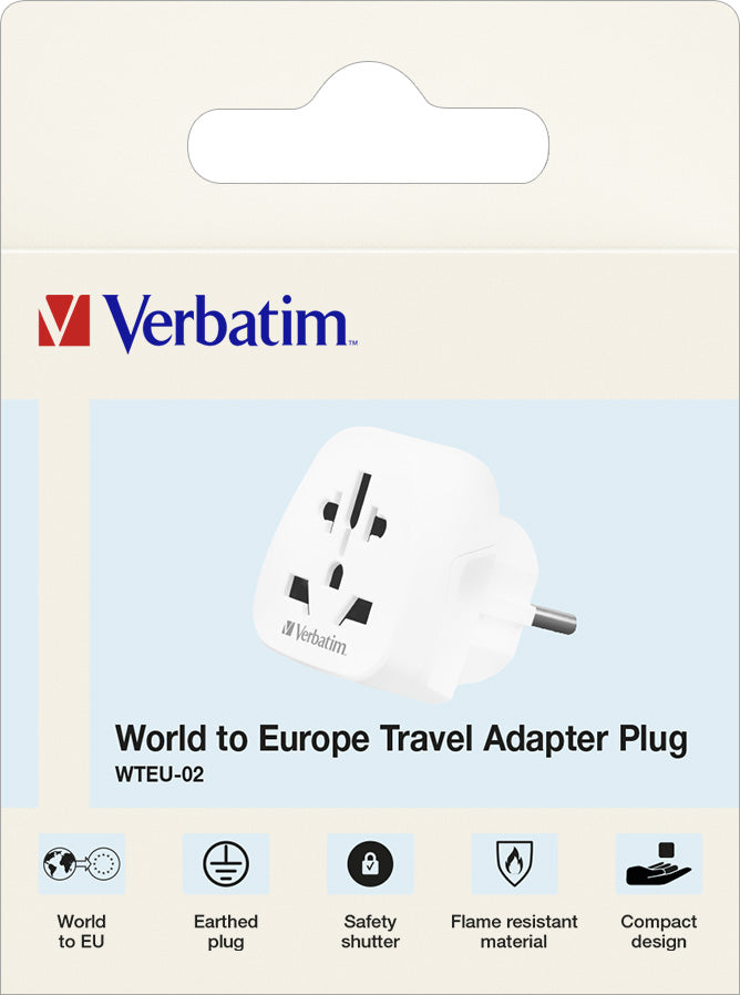 VERBATIM Steckdosenadapter, Universal Travel, WTEU-02