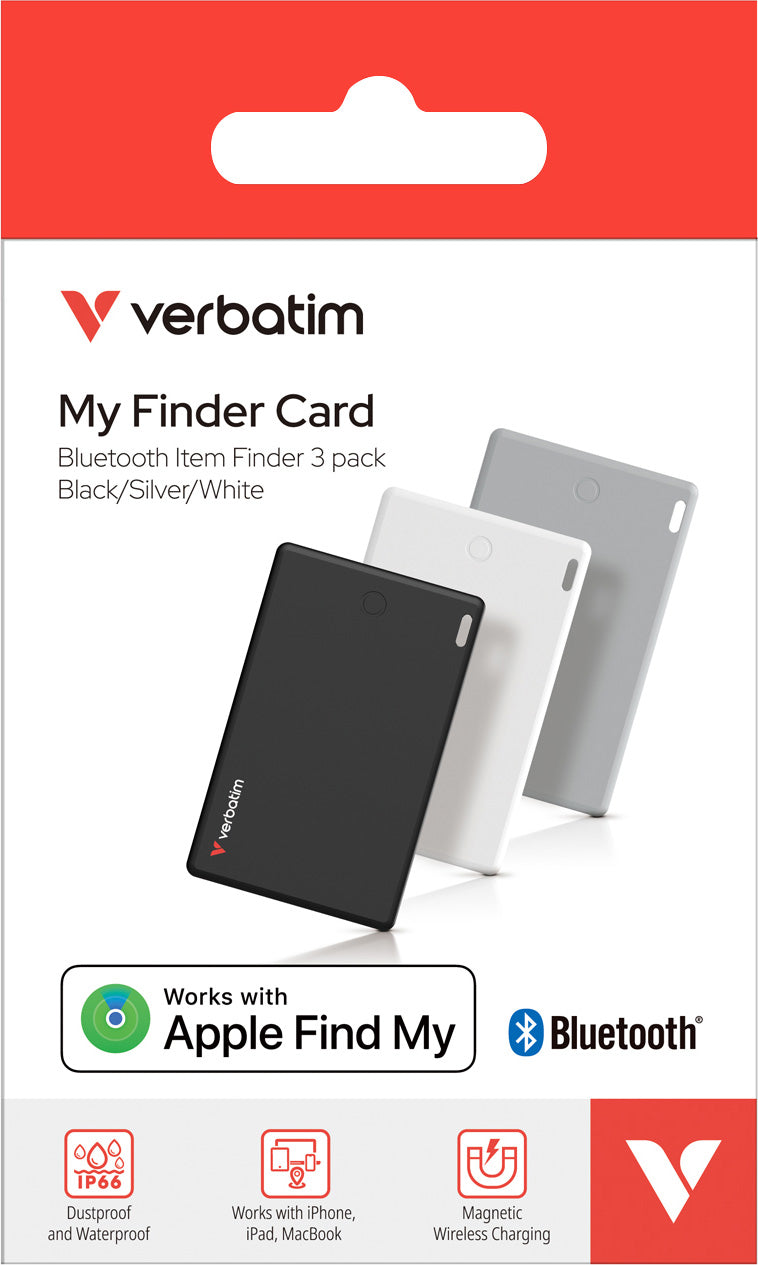 VERBATIM Tracker, My Finder Card, MYFCR-03BSW, Multipack