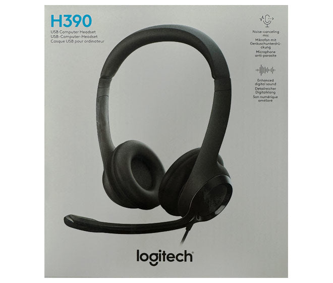 LOGITECH Headset H390, USB, Stereo