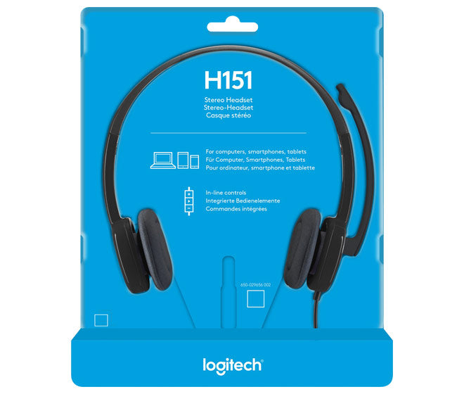 LOGITECH Headset H151, Audio, Stereo