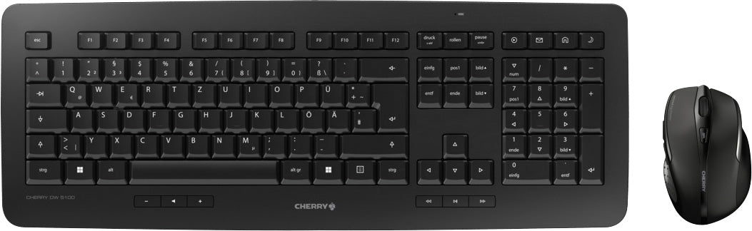 CHERRY Tastatur-Maus Set DW 5100, Wireless, schwarz, deutsches QWERTZ-Layout