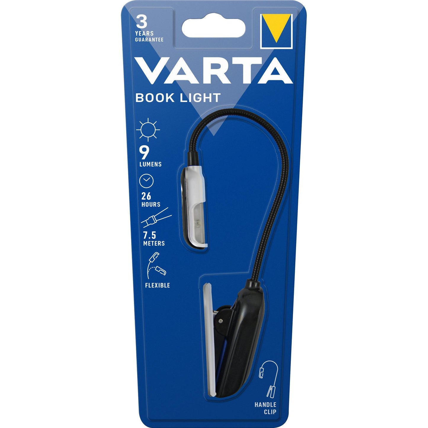 VARTA LED Book Light Easy Line, 9lm inkl. 2x Batterie Lithium CR2032, Retail Blister