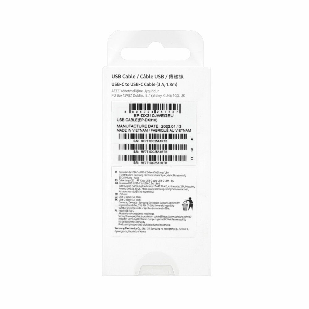 Samsung USB-C auf USB-C-Kabel (3A)