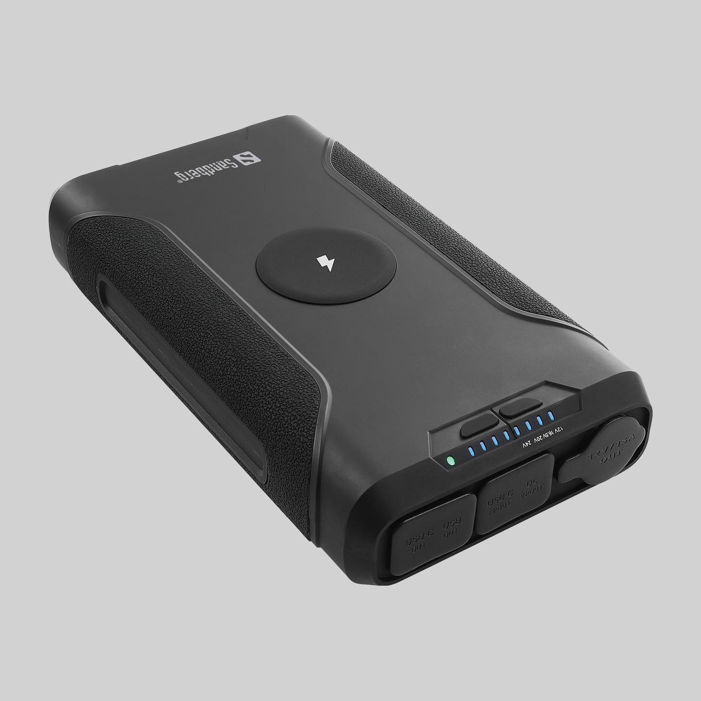 Sandberg Survivor Powerbank 72000 ohne Verpackung Ports nicht sichtbar Hintergrund Grau