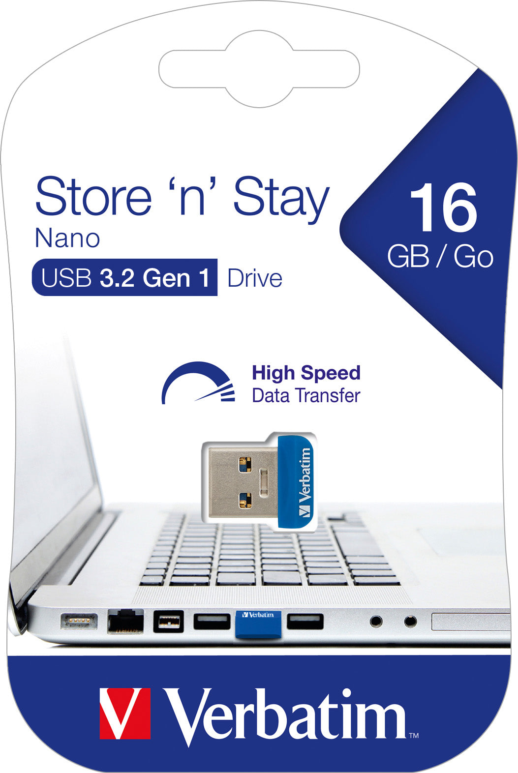 VERBATIM USB 3.2 Stick 16GB, Nano Store'n'Stay
