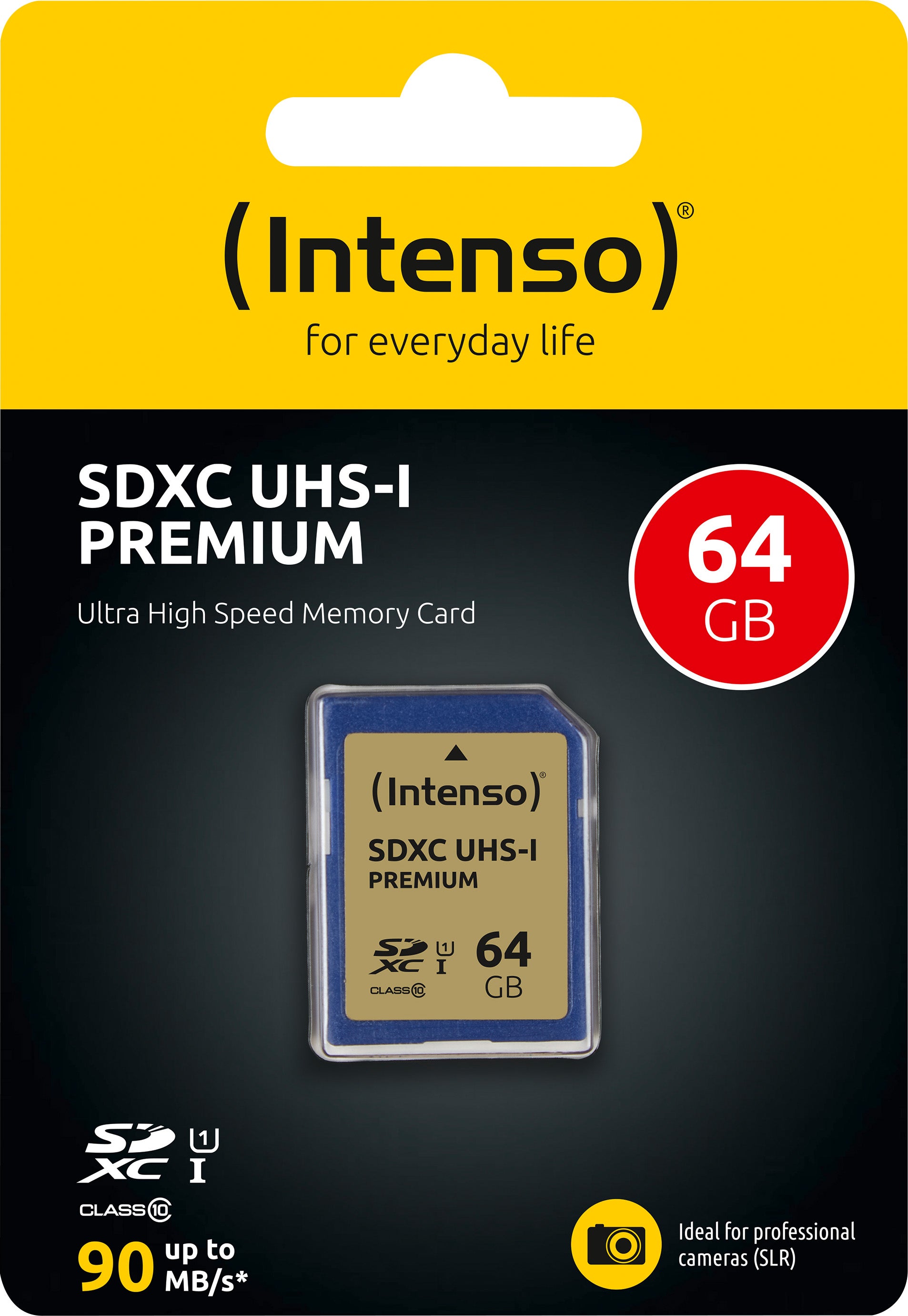 INTENSO SDXC-Card 64GB, Premium, Class 10, U1, UHS-I
