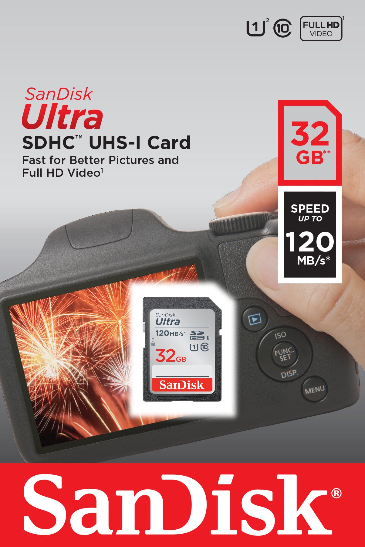SANDISK SDHC-Card 32GB, Ultra, Class 10, UHS-I