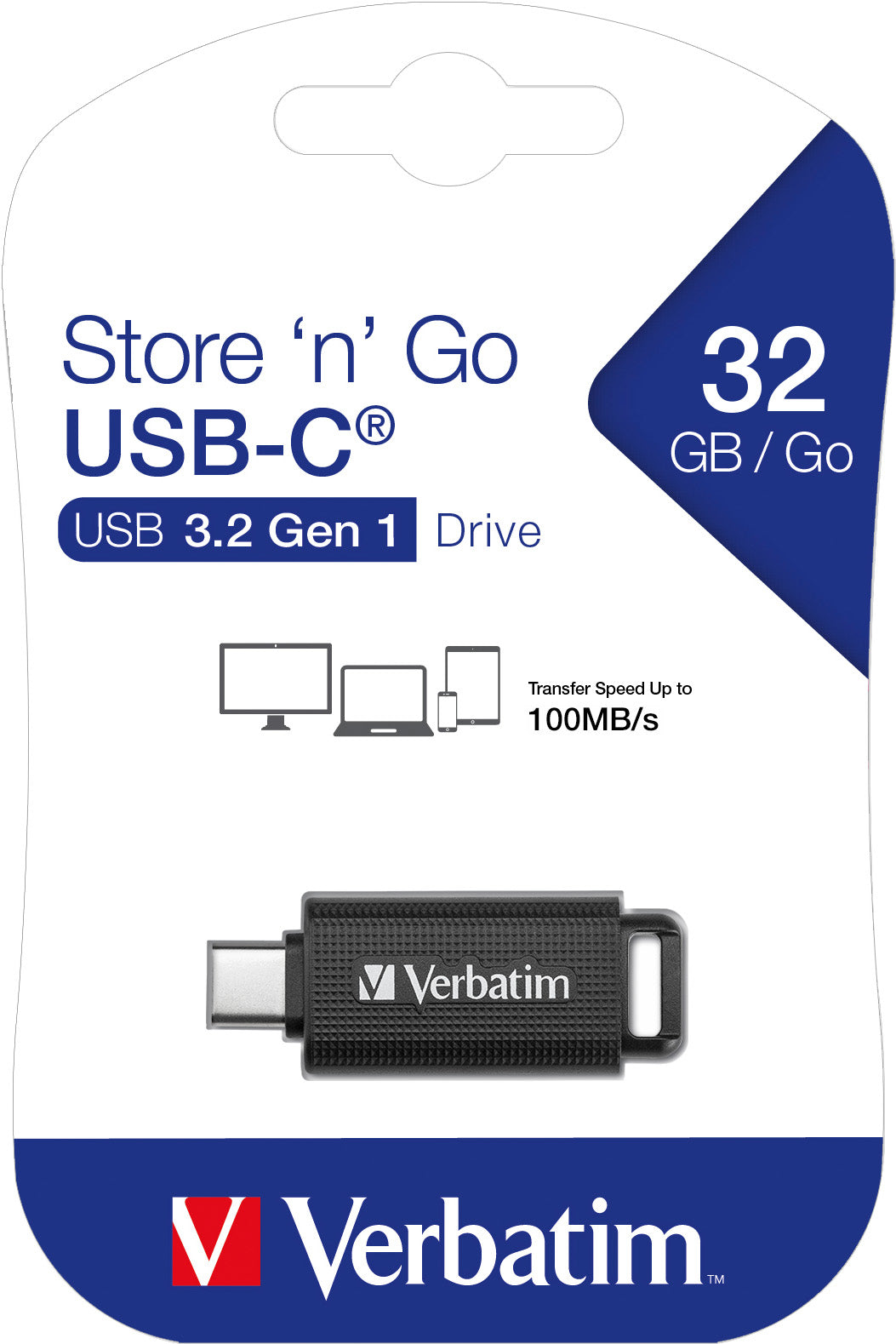 VERBATIM USB 3.2 Stick 32GB, Retractable