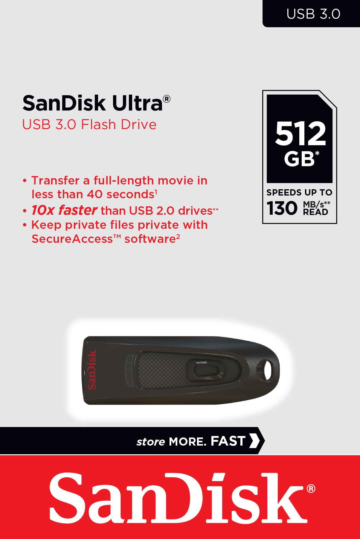 SANDISK USB 3.0 Stick 512GB, Ultra