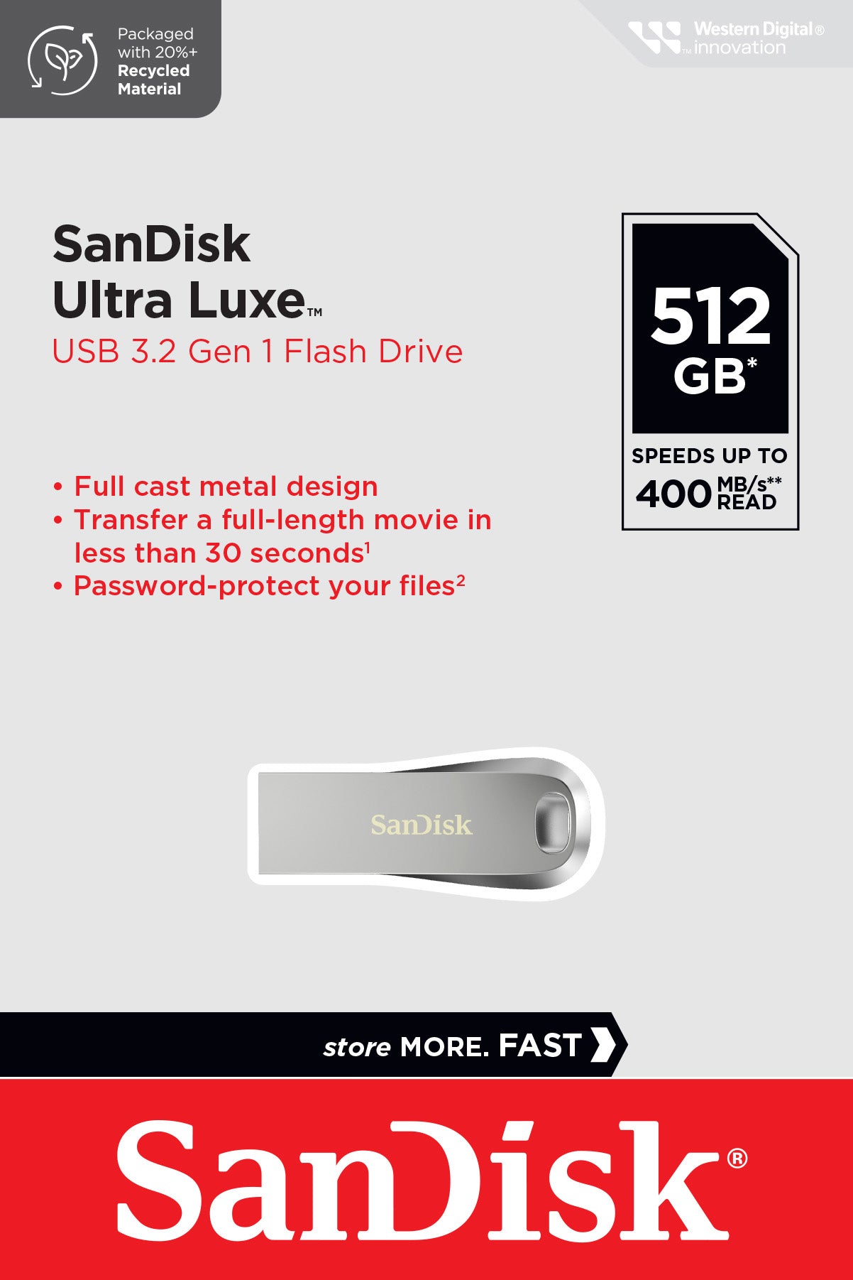 SANDISK USB 3.1 Stick 512GB, Ultra Luxe