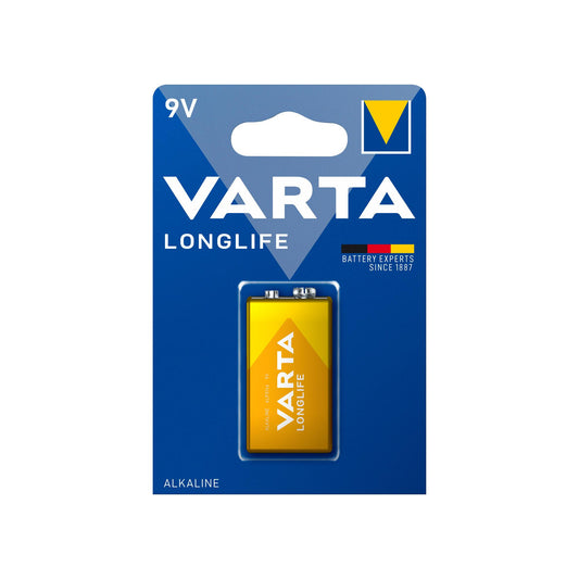 VARTA Batterie Alkaline E-Block 6LR61, 9V Longlife, Retail Blister (1-Pack)