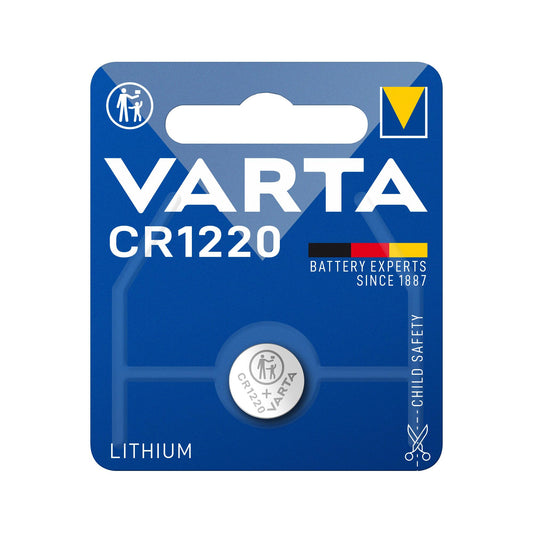 VARTA Batterie Lithium Knopfzelle CR1220, 3V Electronics, Retail Blister (1-Pack)