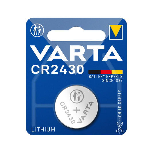 VARTA Batterie Lithium Knopfzelle CR2430, 3V Electronics, Retail Blister (1-Pack)