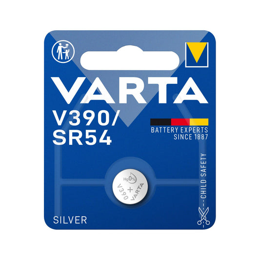 VARTA Batterie Silver Oxide Knopfzelle 390, SR54, 1.55V Electronics, Retail Blister (1-Pack)