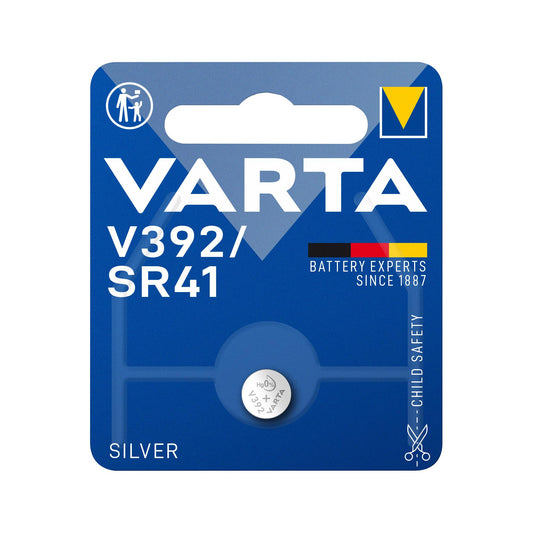 VARTA Batterie Silver Oxide Knopfzelle 392, SR41, 1.55V Electronics, Retail Blister (1-Pack)