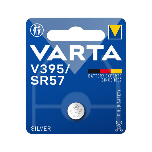 VARTA Batterie Silver Oxide Knopfzelle 395, SR57, 1.55V Electronics, Retail Blister (1-Pack)