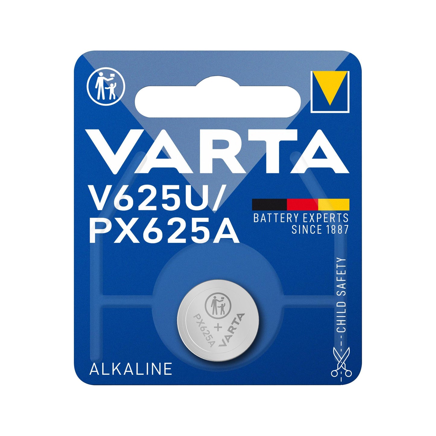 VARTA Batterie Alkaline V625U, LR9, 1.5V Electronics, Retail Blister (1-Pack)