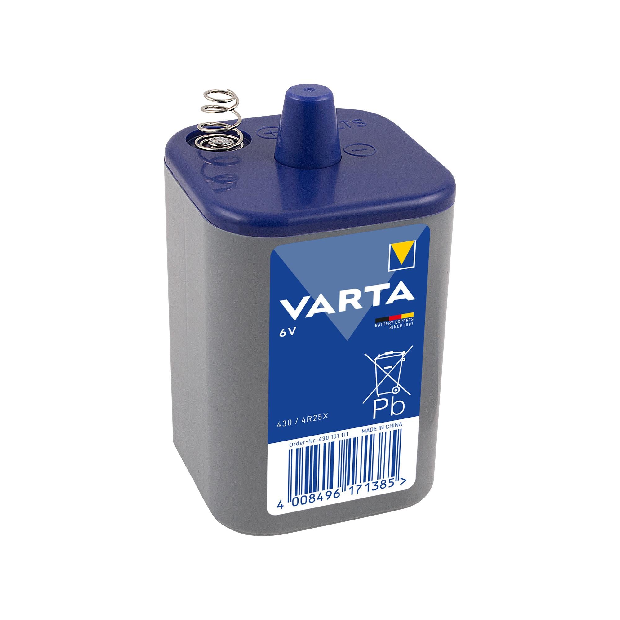 VARTA Batterie Zink-Kohle 430, 6V, 7.500mAh Shrinkwrap (1-Pack)