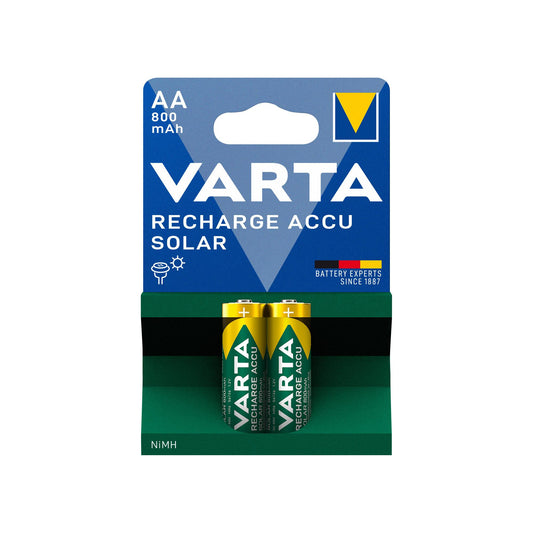 VARTA Akku NiMH Mignon AA HR06, 1.2V/800mAh Solar, Retail Blister (2-Pack)