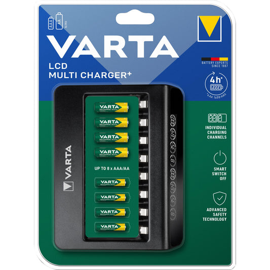 VARTA NiMH Universal Ladegerät LCD Multi Charger+ ohne Akkus für AA/AAA USB Retail