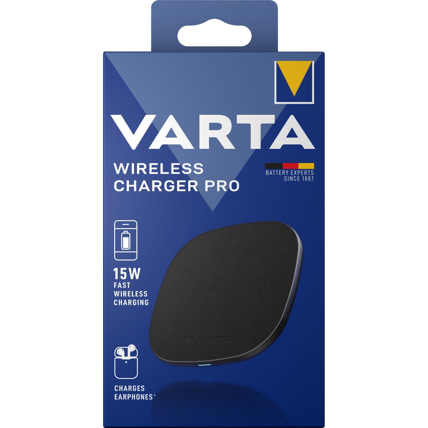 VARTA KFZ Ladeadapter Wireless Charger Pro Qi - 15W USB-C Retail Blister