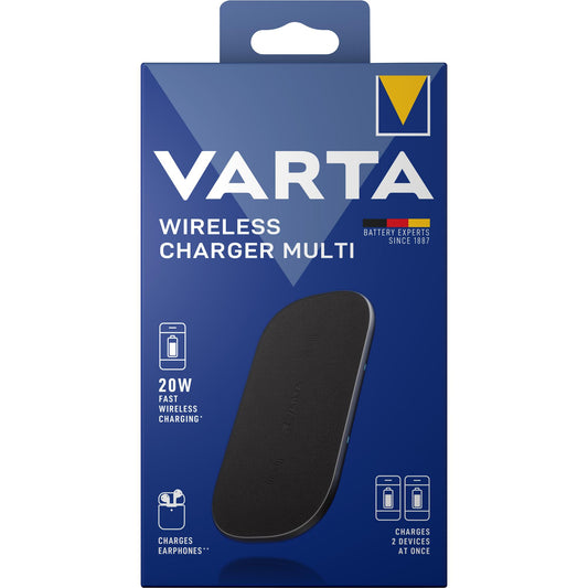 VARTA Wireless Charger Multi Ladeadapter Qi - 20W USB-C Retail Blister