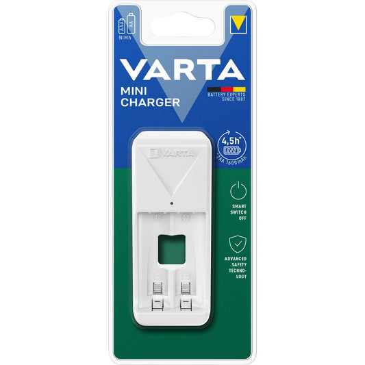 VARTA Universal Ladegerät Mini Charger ohne Akkus für AA/AAA, Retail