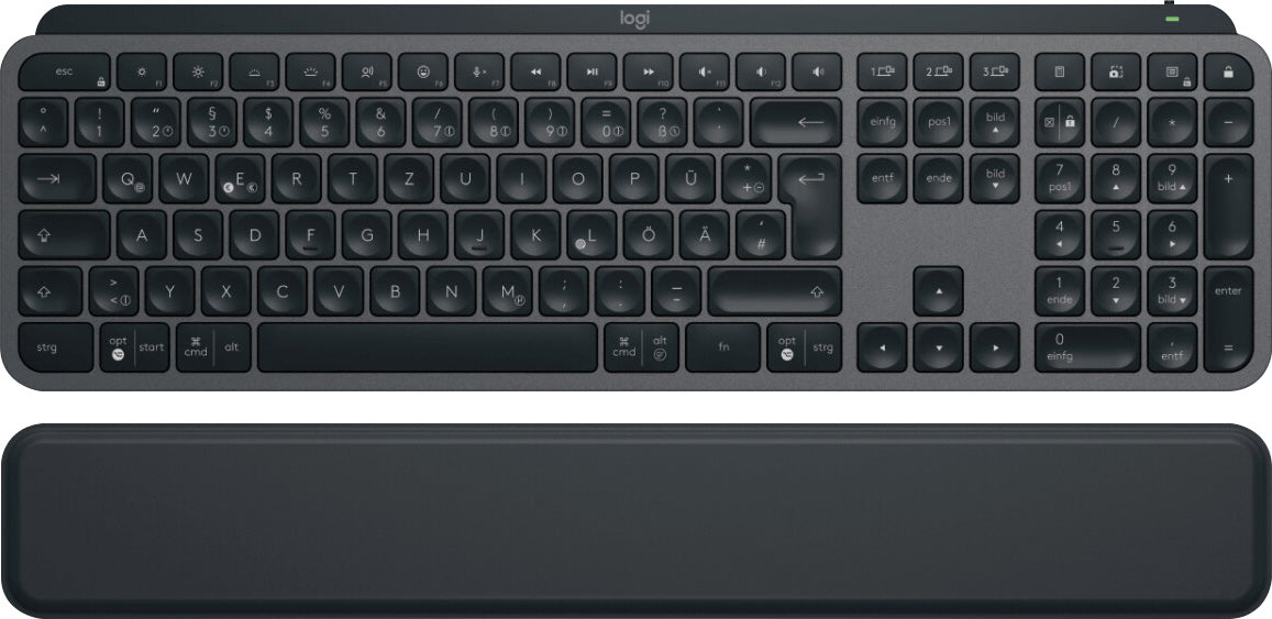 LOGITECH Tastatur MX Keys S, Wireless, Bluetooth, grafit