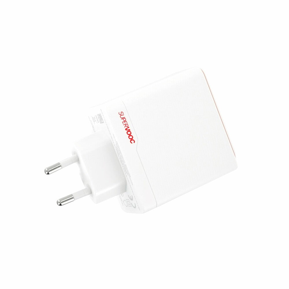 OnePlus 100 W Supervooc Dual-Wandladegerät (Typ-C und USB-A) (inkl. Kabel)