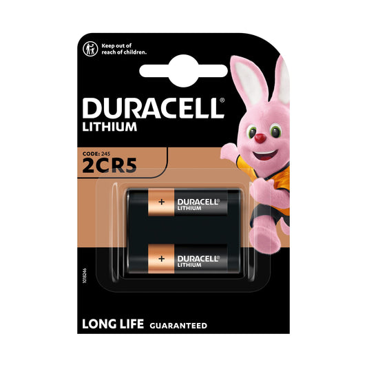 DURACELL Batterie Lithium 2CR5, 245, 6V Photo, Ultra, Retail Blister (1-Pack)