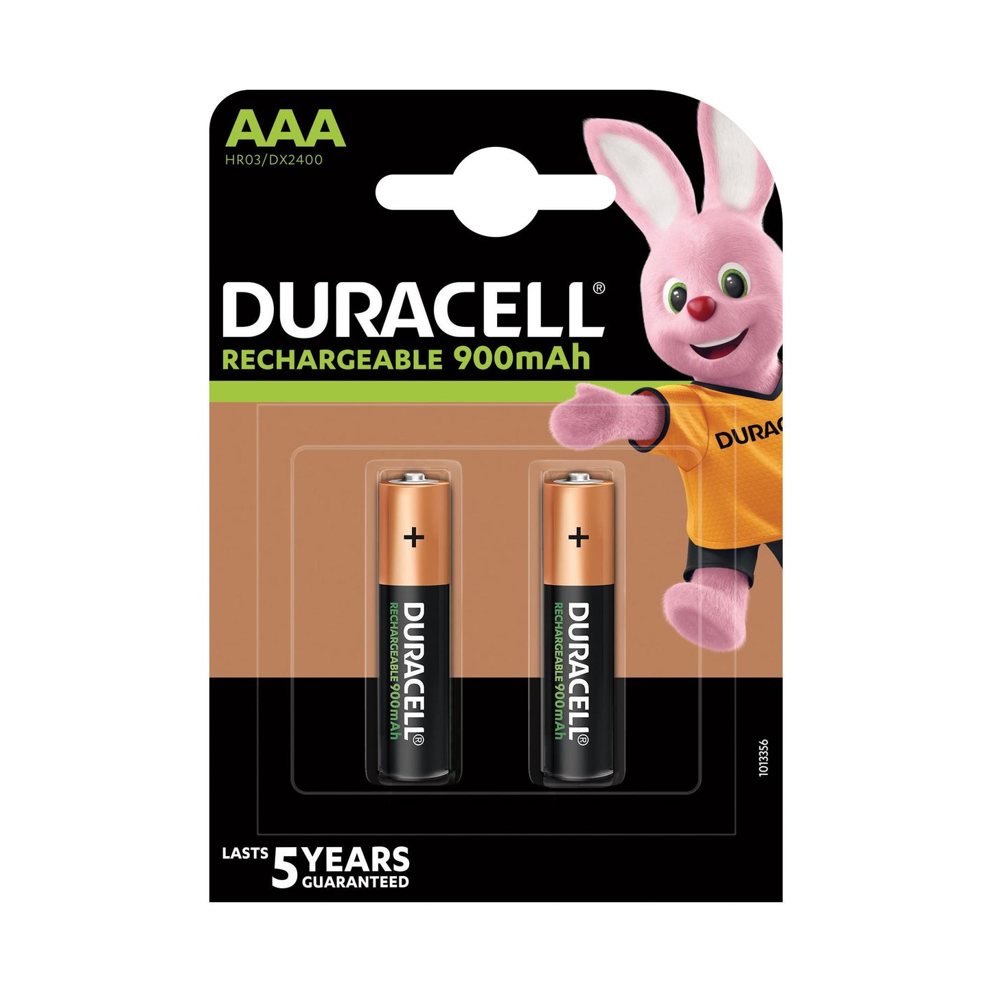 DURACELL Akku NiMH Micro AAA HR03, 1.2V/900mAh Rechargeable, Pre-charged, Retail Blister (2-Pack)