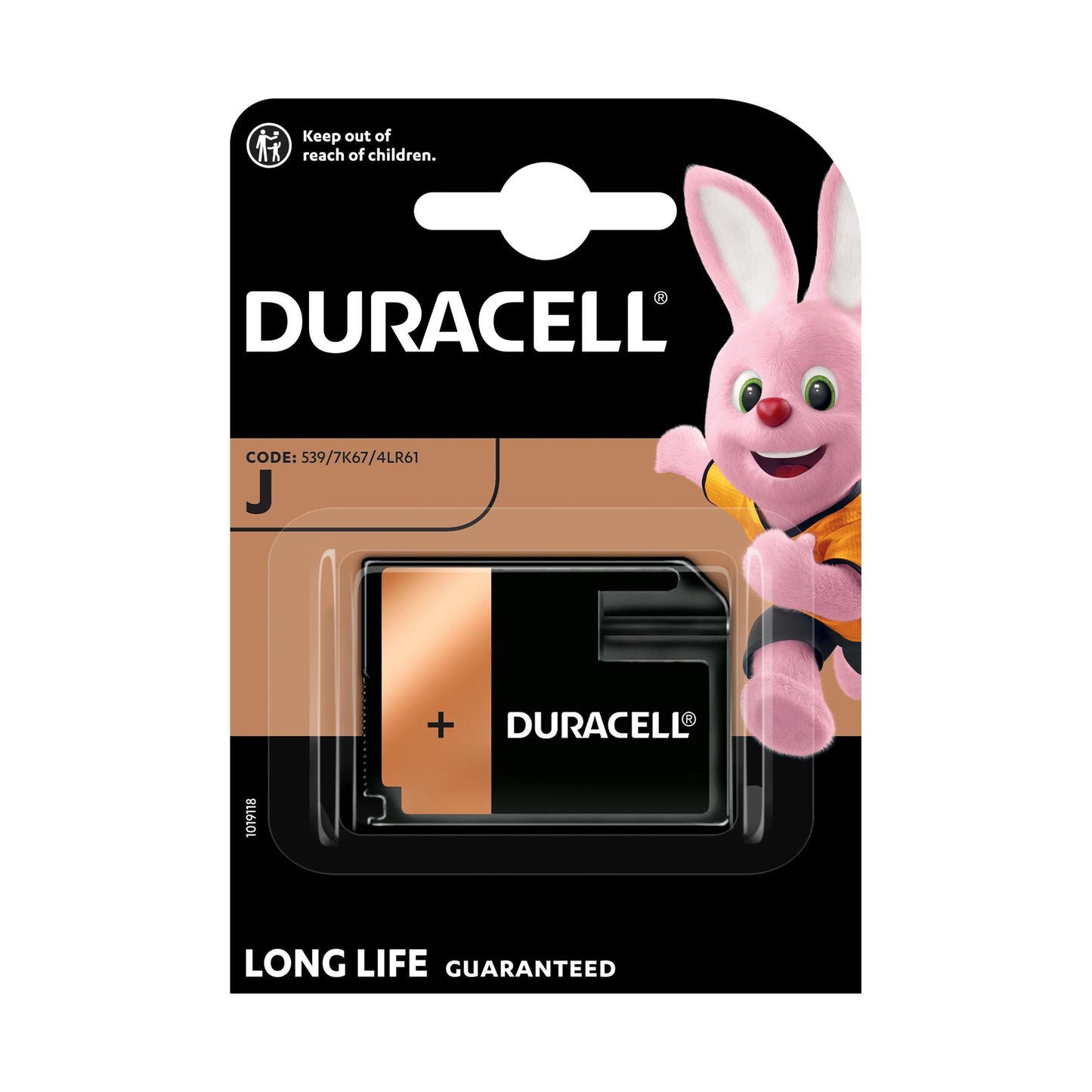 DURACELL Batterie Alkaline 4LR61 J, 6V Electronics, Retail Blister (1-Pack)