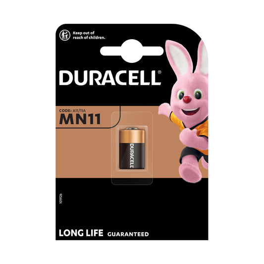 DURACELL Batterie Alkaline MN11, V11A, 6V Electronics, Retail Blister (1-Pack)