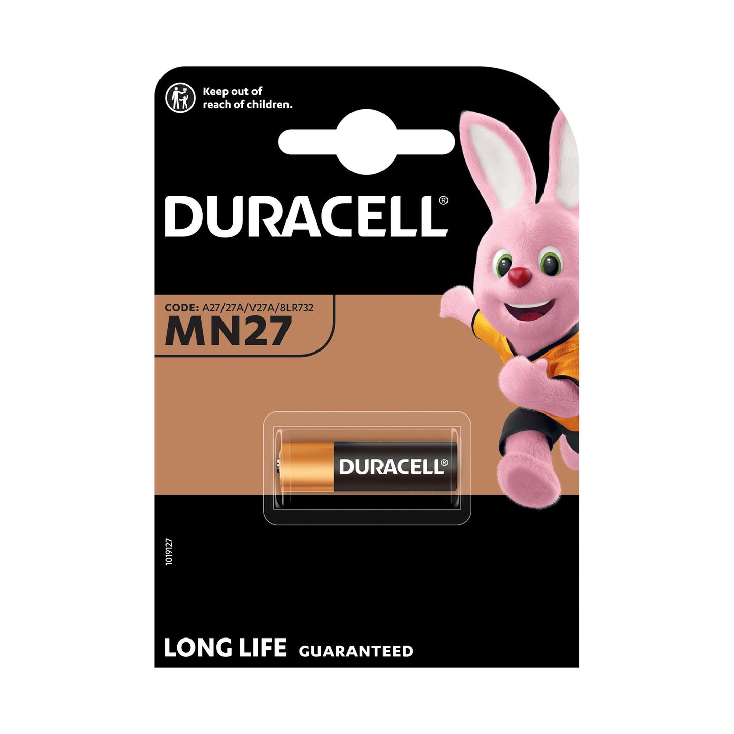 DURACELL Batterie Alkaline MN27, V27A, 12V Electronics, Retail Blister (1-Pack)