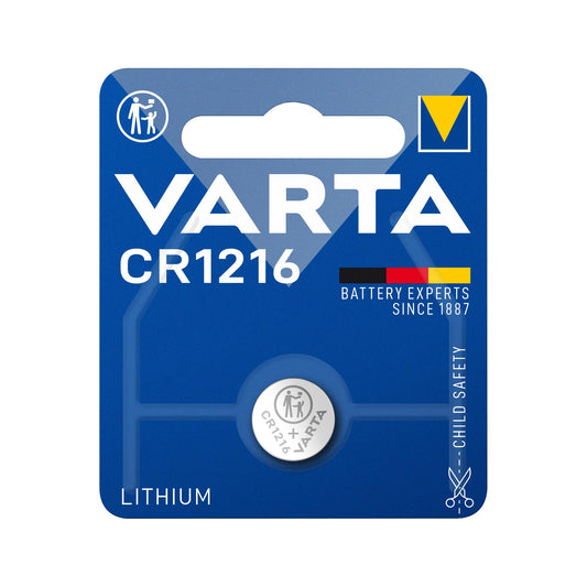 VARTA Batterie Lithium Knopfzelle CR1216, 3V Electronics, Retail Blister (1-Pack)