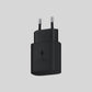Samsung Fast Charger 25W Ladegerät seite ohne Verpackung hintergrund Grau