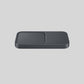Samsung Wireless Charger Duo EP-P5400 Seite ohne Verpackung Hintergrund Grau