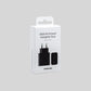 Samsung Power Adapter Duo Ladegerät mit Verpackung  Hintergrund Grau